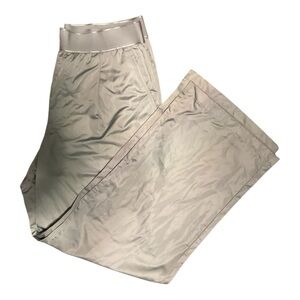 NWOT Victoria’s Secret PINK Silver Wide Leg Parachute Pants Large